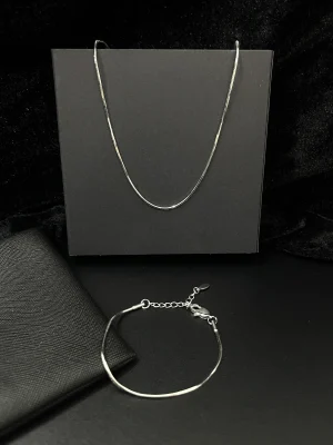 Snake Chain Necklace & Bracelet Set